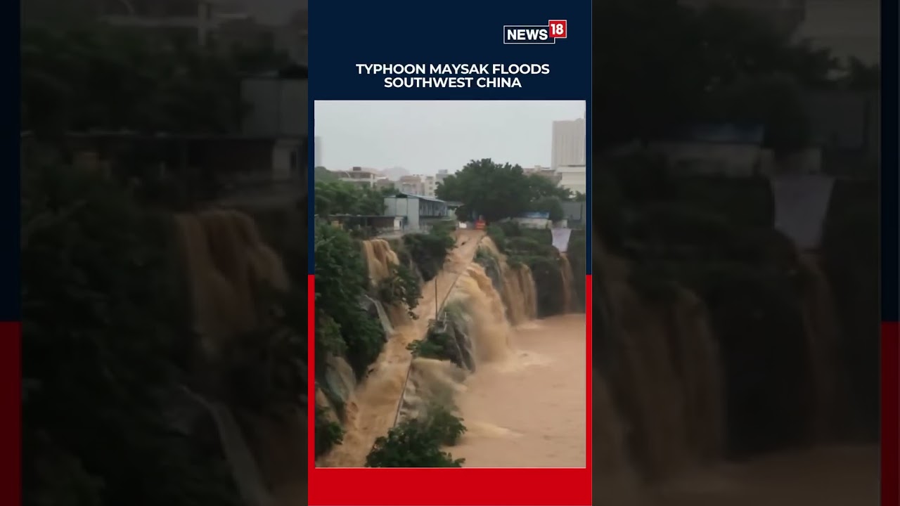 Typhoon Maysak Batters China's Guangxi, Severe Flooding Swamps Construction Site | N18S