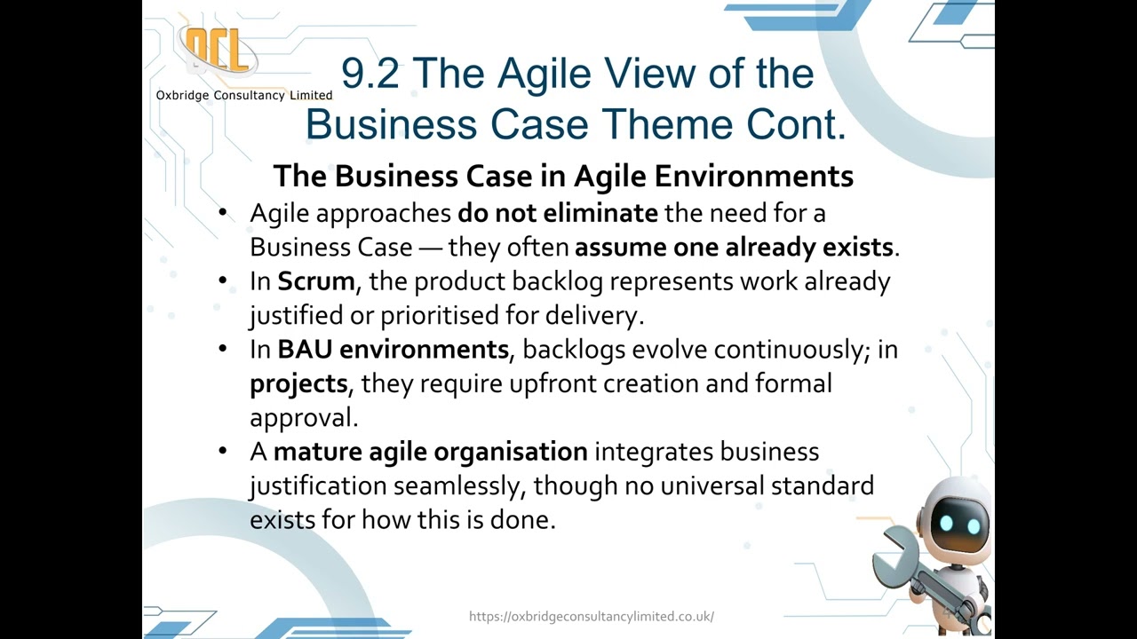 Chapter 9 The agile view of the business case theme