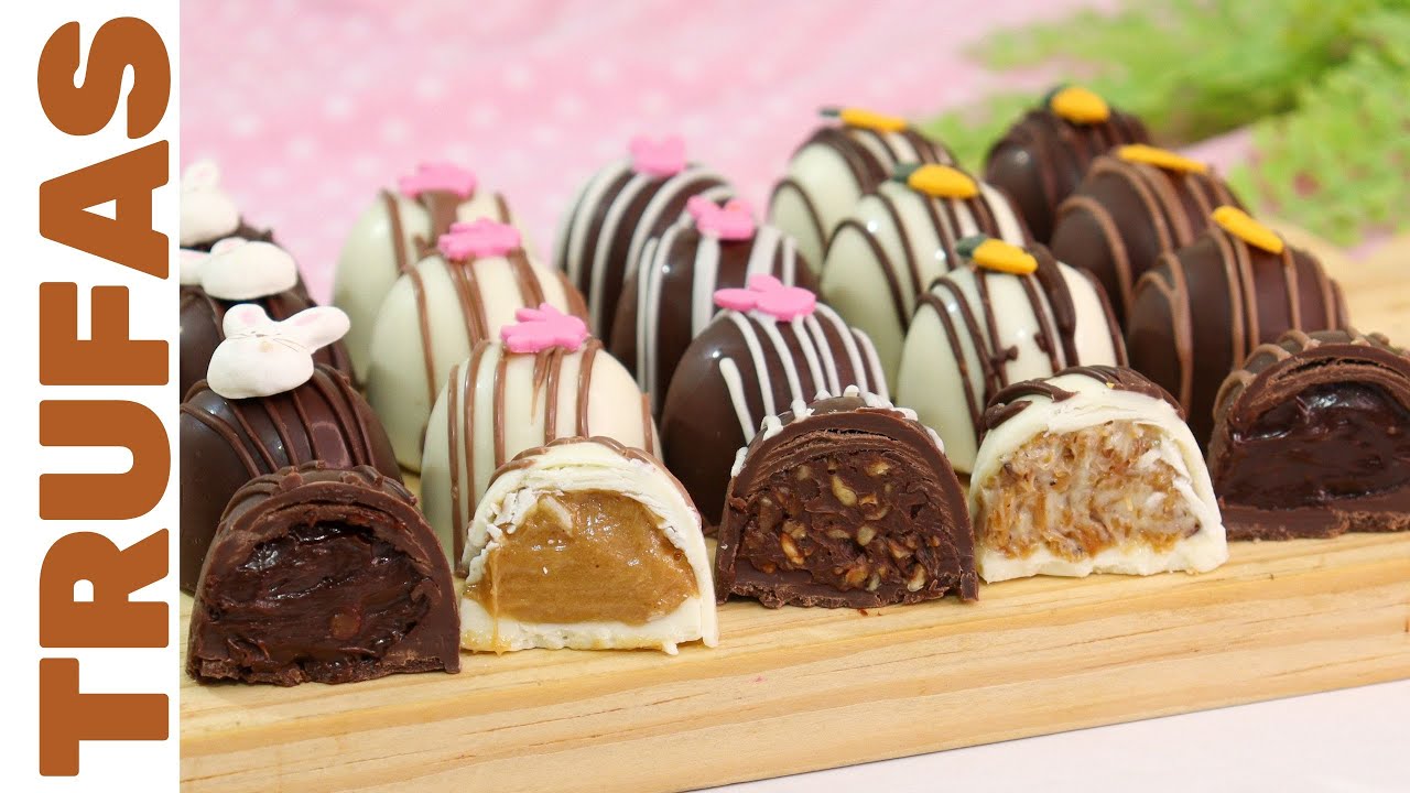 OS 5 SABORES DE TRUFAS MAIS VENDIDOS NA PÁSCOA! | Sem fogão, sem batedeira!