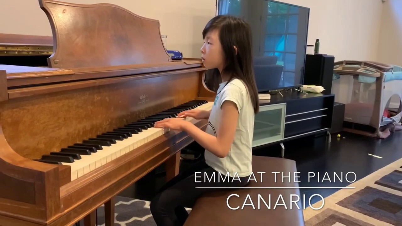 Canario - Joachim Von der Hofe | Emma at the Piano, 8 years old