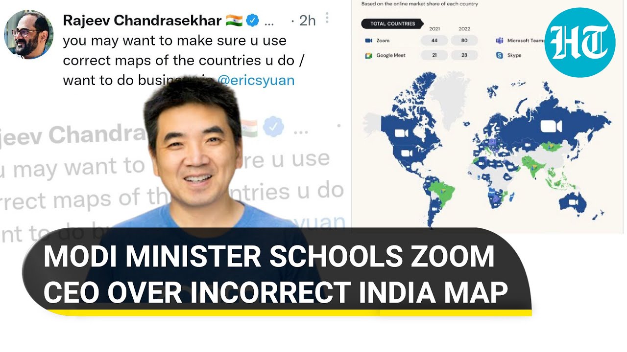 Zoom excludes J&K from India map on Twitter; Modi Minister cautions its CEO
