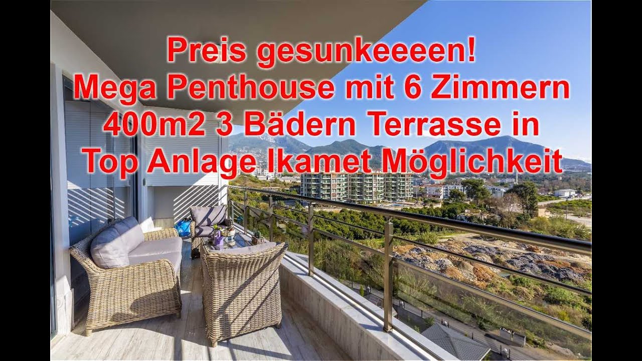 verkauft!Alanya - NUR 300.000€ FÜR DIESE MEGA 400m2 WOHNUNG!