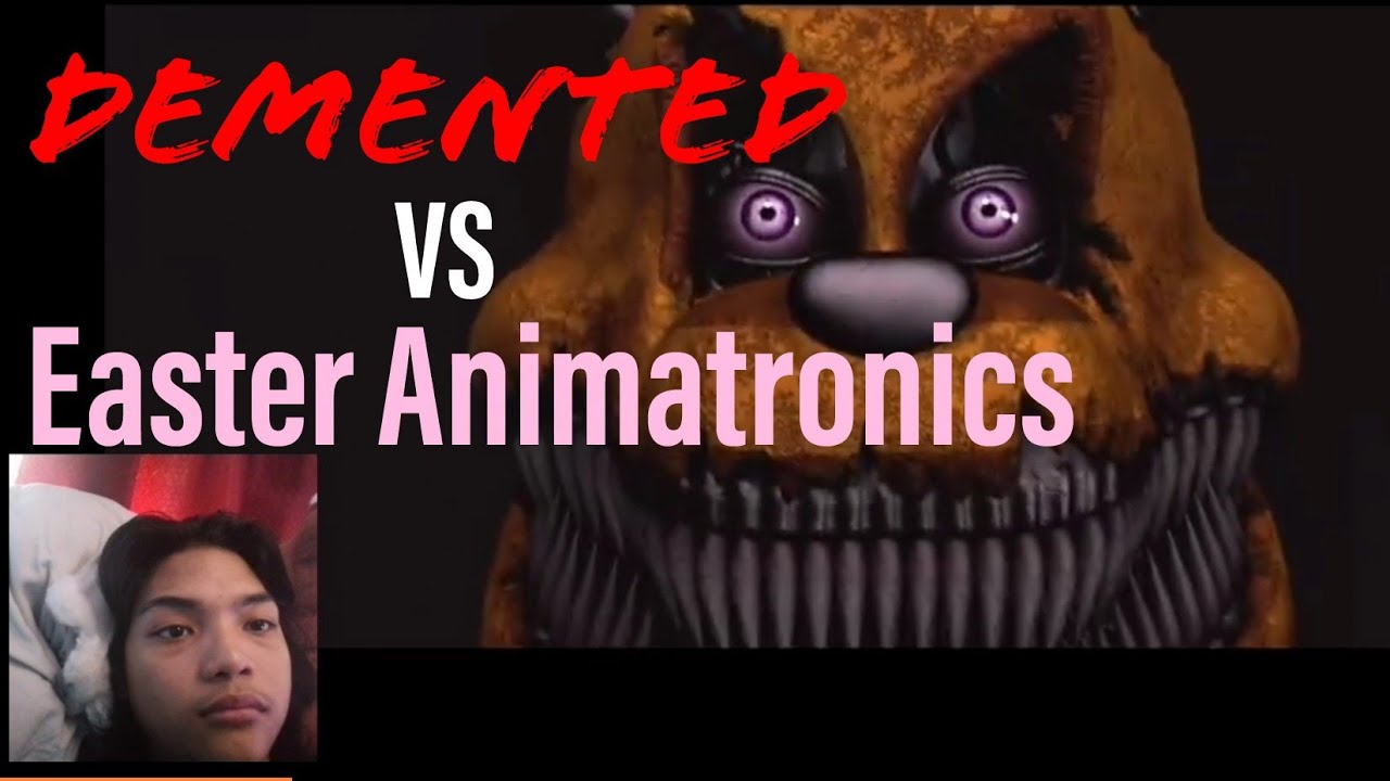 GOGO FNAF REACTS:[SFM FNAF] DEMENTED vs Easter Animatronics by:Rooster time