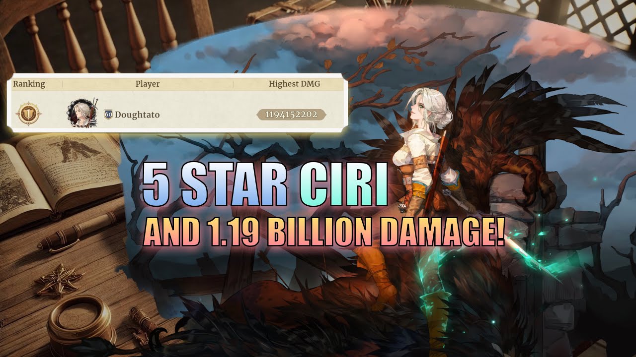 1.19 BILLION DAMAGE WITH 5 STARRED CIRI + FRIENDS | Sword of Convallaria