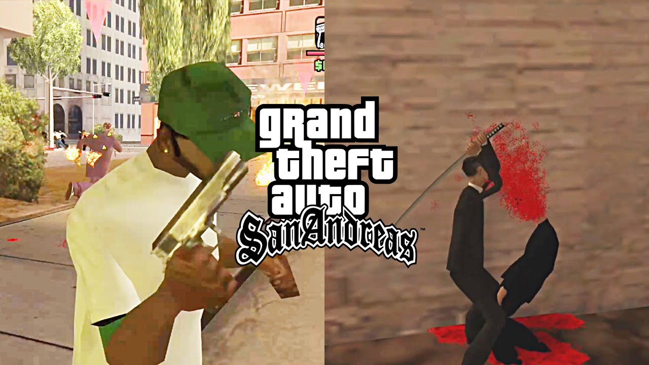 GTA San Andreas Gameplay - DYOM mission - Green Sabre(With Sweet & Yakuza Wrath