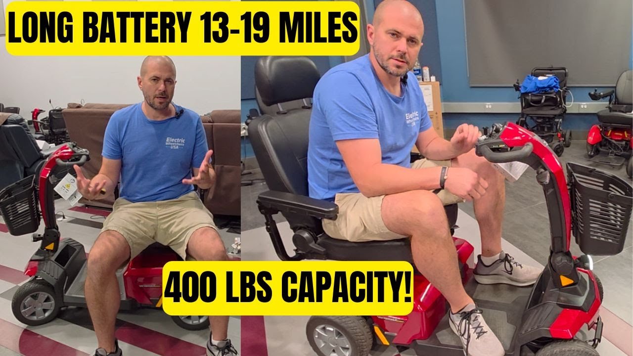 Грузоподъёмность 400 фунтов и запас хода 19 миль! Характеристики спортивного скутера Pride Victor...