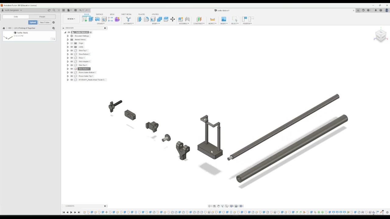 PLTW IED 2.1.3 Selfie Stick Setup