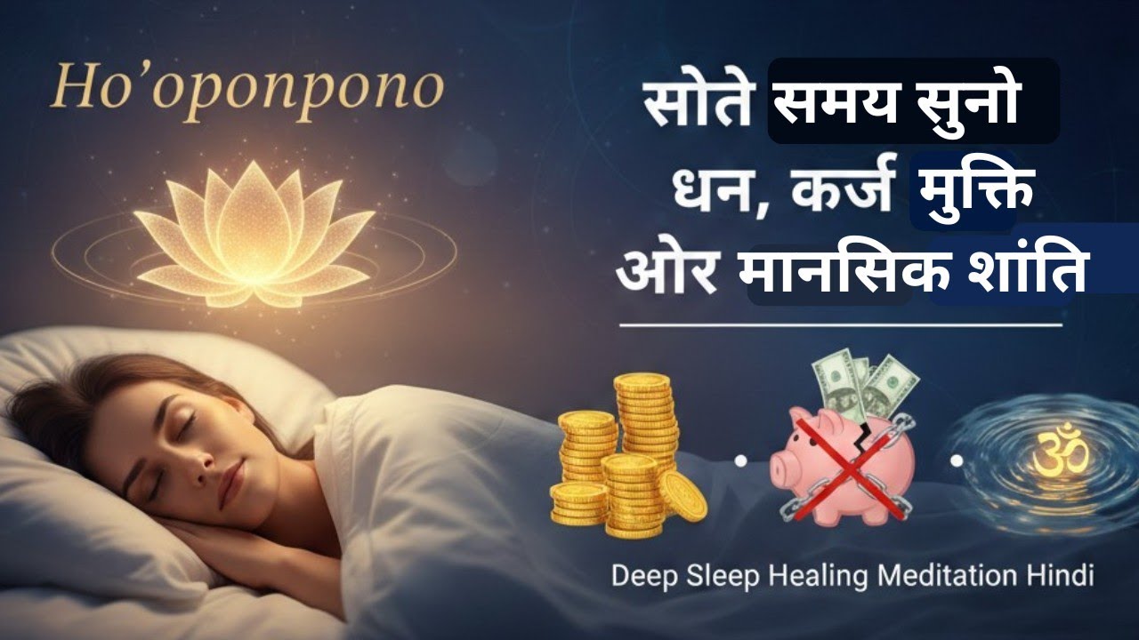 सोते समय सुनो – Ho’oponopono से धन, कर्ज़ मुक्ति और मानसिक शांति | Deep Sleep Healing Meditation |