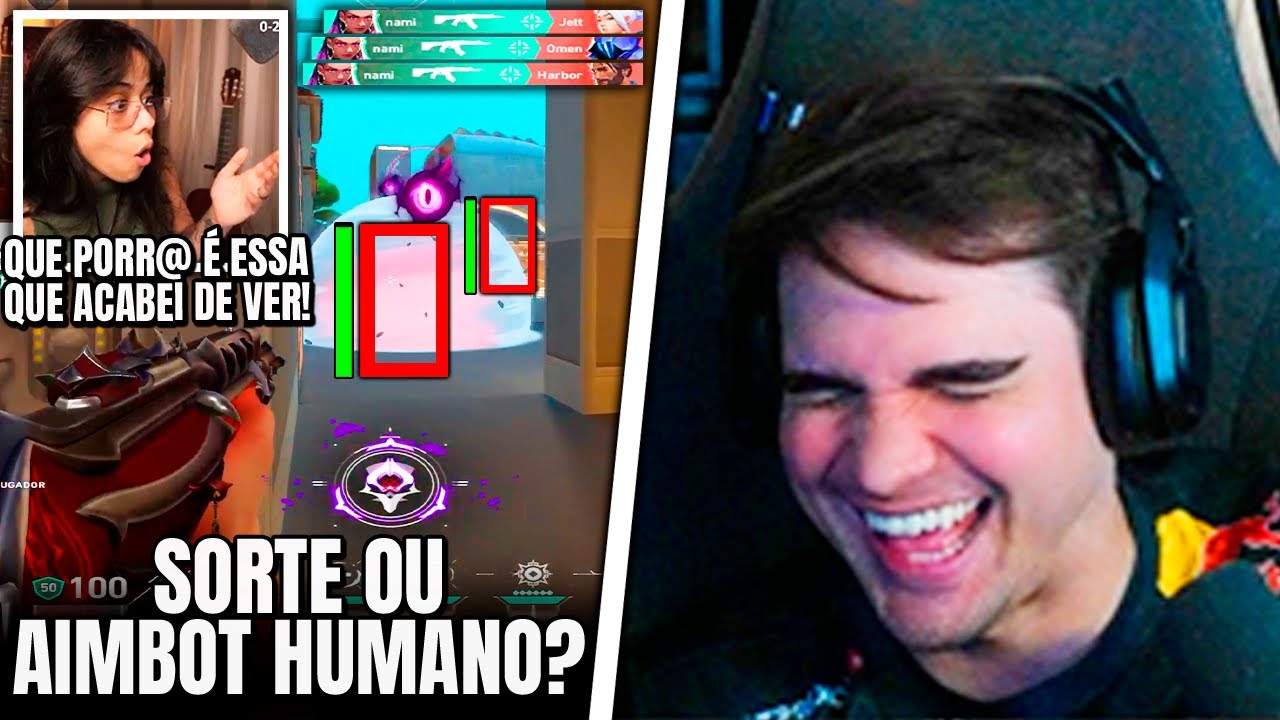 CREMOSA FICOU EM CHOQUE COM A MIRA AIMBOT HUMANO DA AMIGA! XAROLA PASSOU MAL DE RIR - VALORANT CLIPS
