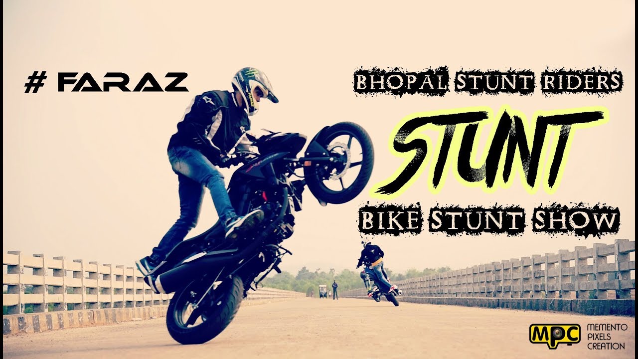 STUNT BY BHOPAL STUNT RIDERS | HONDA X BLADE | HONDA DIO
