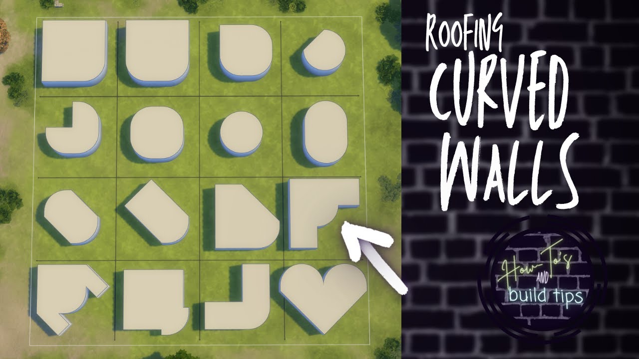 How to Roof Curved Walls and Rooms - Sims 4 Roofing Tutorial