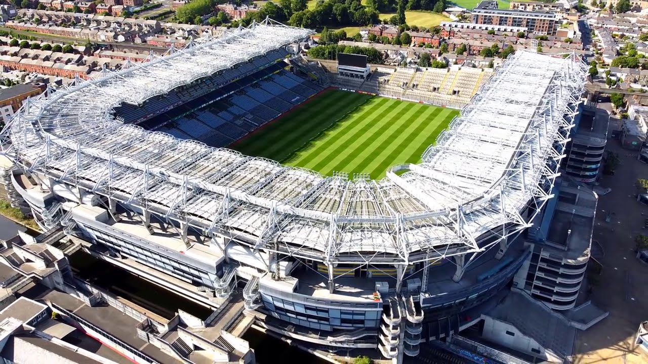 Croke Park Stadium - Co. Dublin - Ireland Footage (Drone)