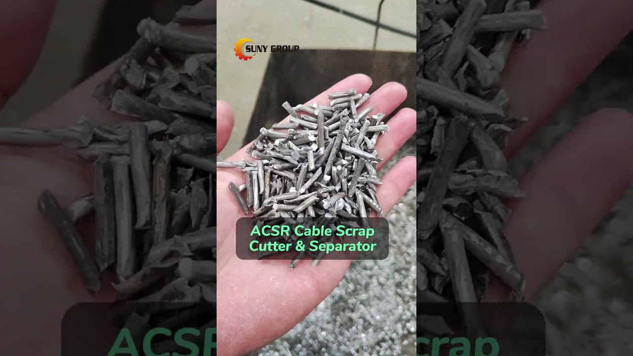 ACSR cable scrap cutter and separator #acsr #acsrscrap #acsrcable #acsrrecycling #ACSRcutter