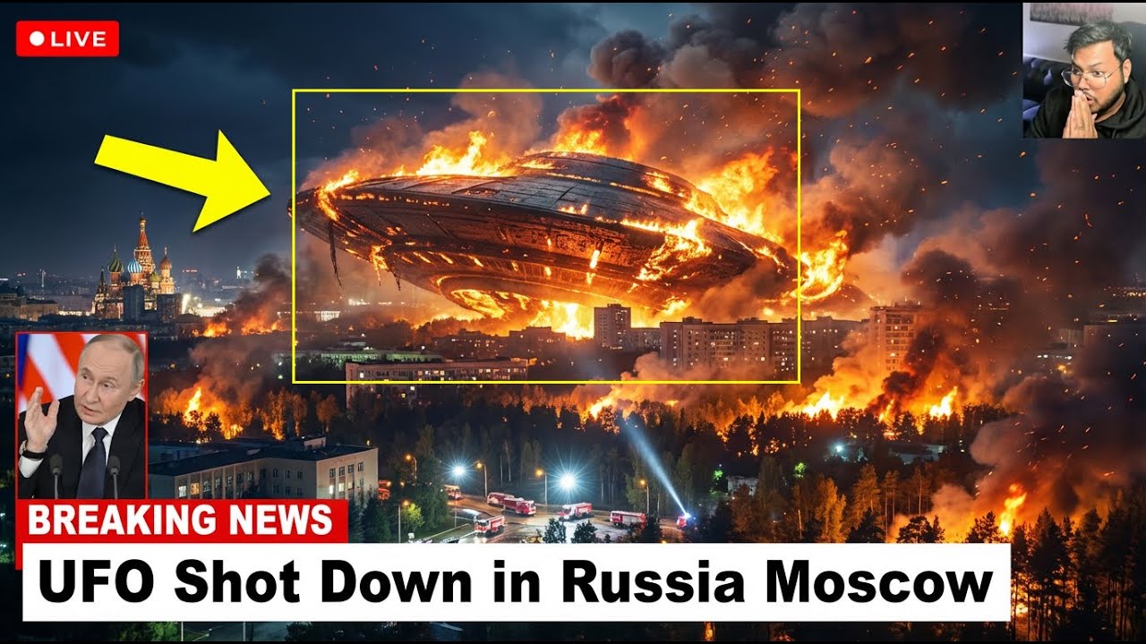 UFO Shot Down in Russia Moscow‼️😨 Shocking UFO Sightings