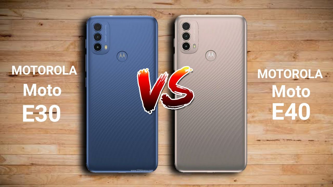 Motorola Moto E30 vs Motorola Moto E40
