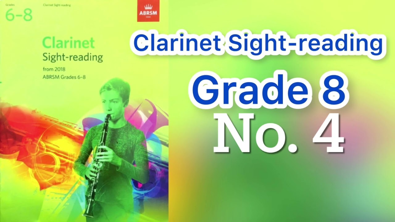 Grade 8 No. 4 / Clarinet / Sight-reading specimen test & play along w metronome, dotted crotchet= 69