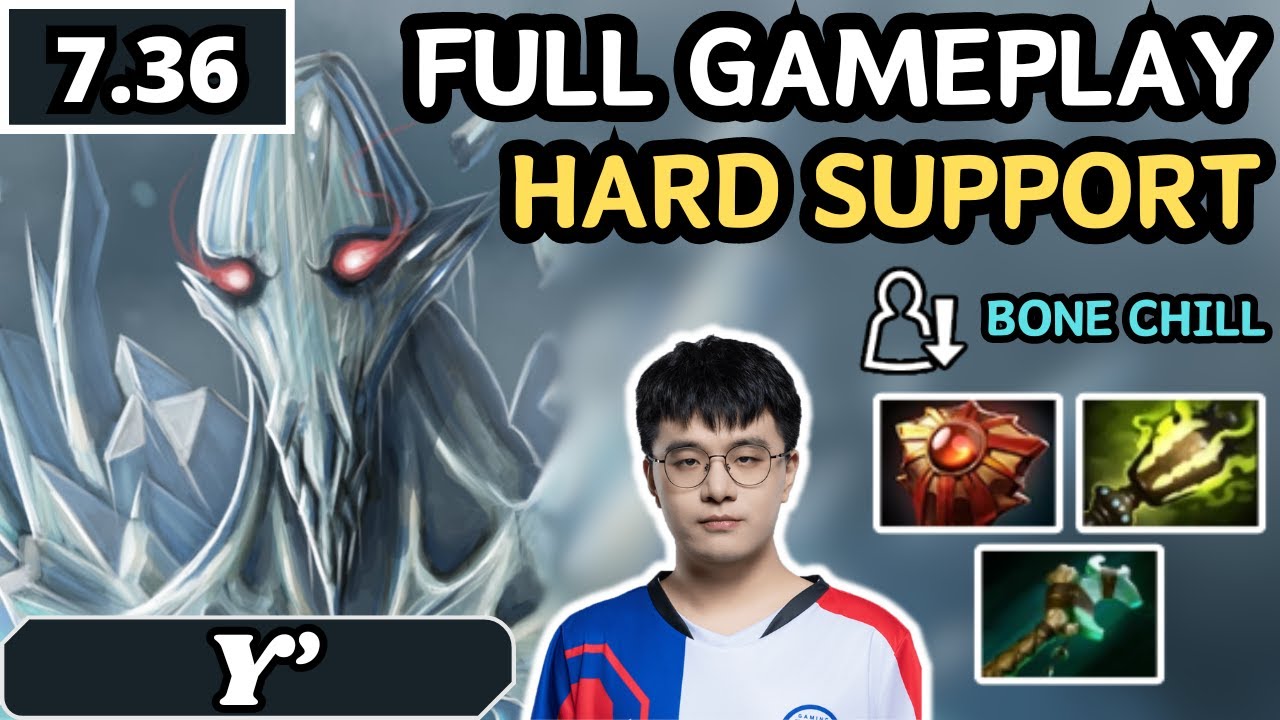 7.36 - Y' ANCIENT APPARITION Hard Support Gameplay - Dota 2 Full Match Gameplay