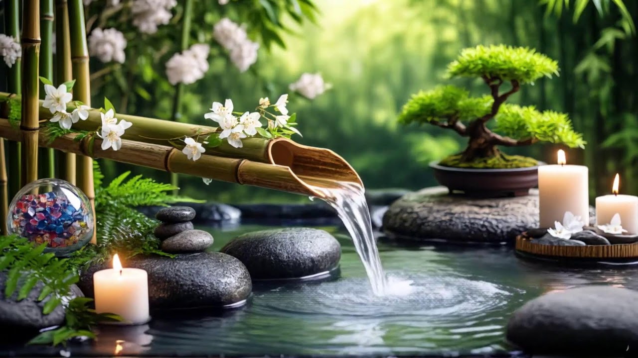 Soothing Relaxing Music 🌻 Peace of Mind, Anxiety Relief,Spa Relax Water,Calm Day Sleep 9