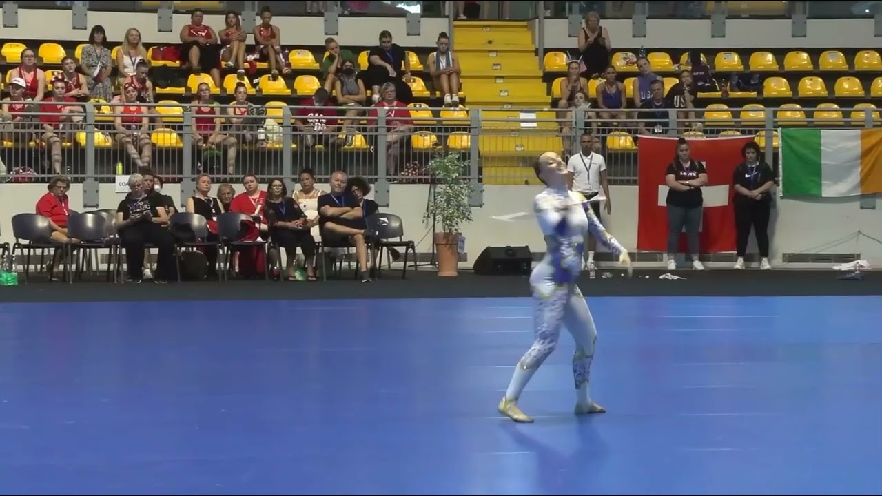 Anna Zafra (SPA) Senior women Semifinal World Baton Twirling Championship Turin 2022