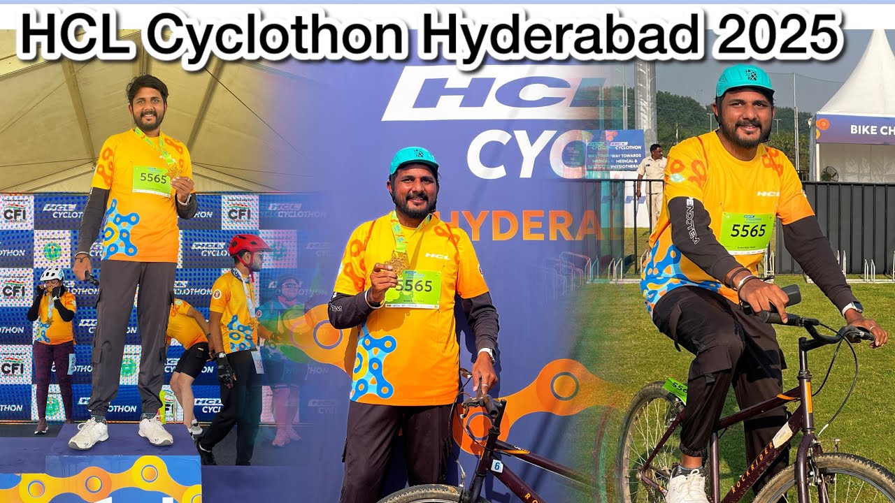 HCL Cyclothon Hyderabad 2025 🏁 | Full Event Video | Cycling for Fitness 🚴‍♂️ #HCLCyclothon
