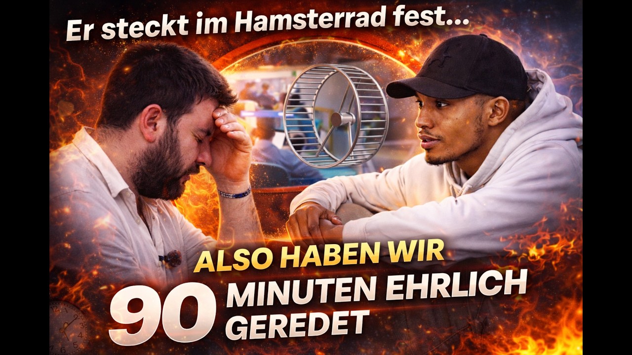 Er steckt im Hamsterrad fest… also haben wir 90 Minuten ehrlich geredet