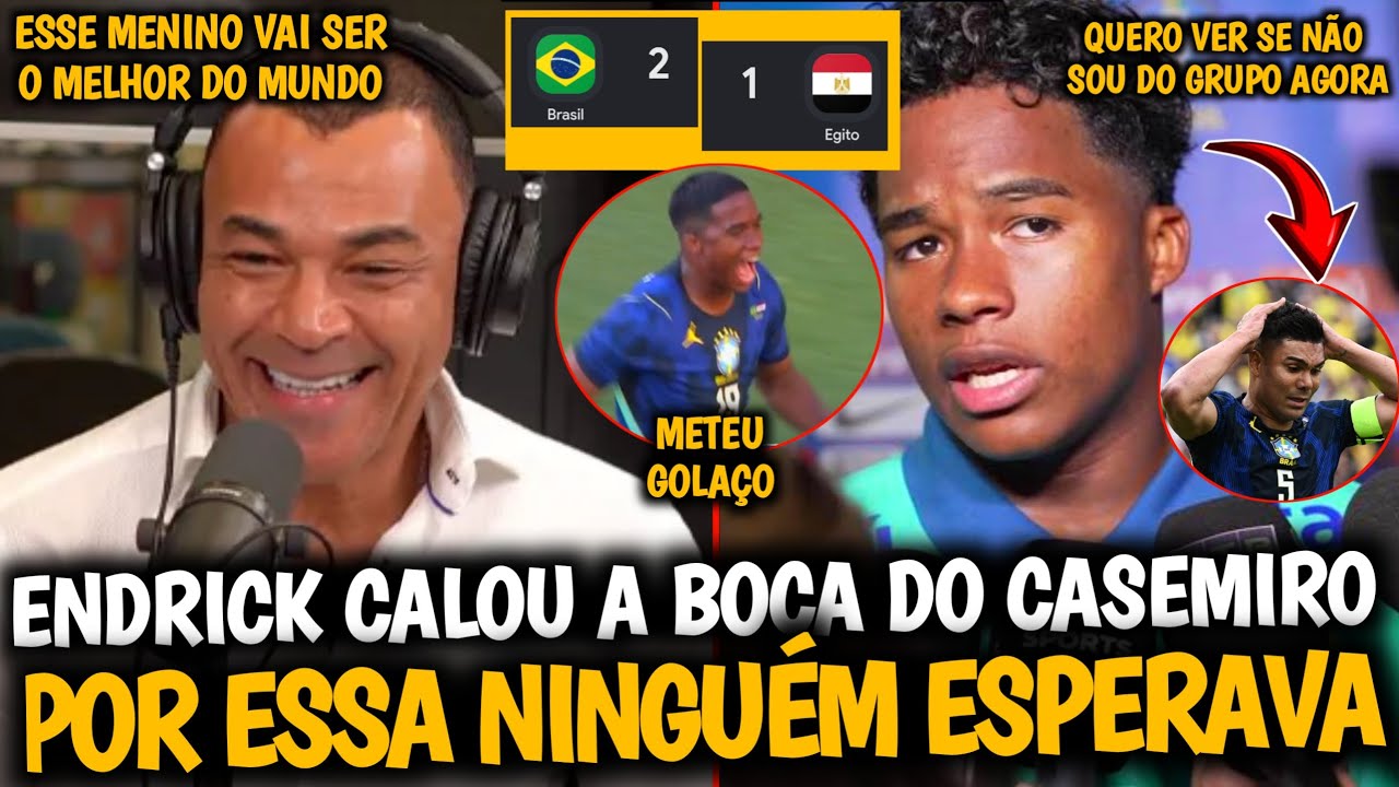 💥EITA! CASEMIRO FOI OBRIGADO A ENGOLIR ESSA E CAF&Uacute; EXALTA ENDRICK QUE METEU GOL CONTRA O EGITO| Veja