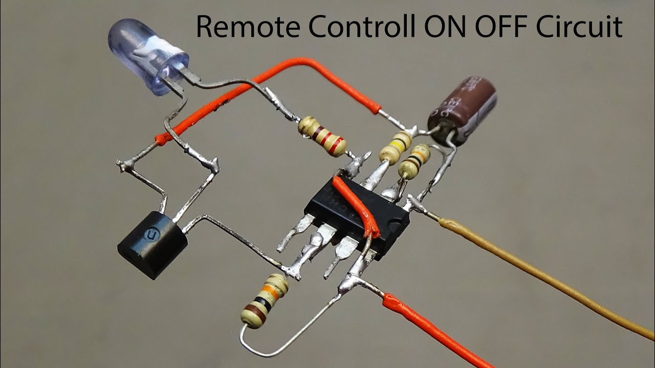 How to make a Remote controlled ON OFF circuit using BJT transistor bc547