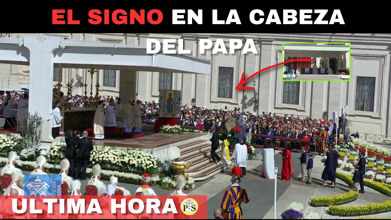 LO QUE SE VIO ENCIMA DE LA CABEZA del PAPA en la PASCUA, LO CONFIRMA!