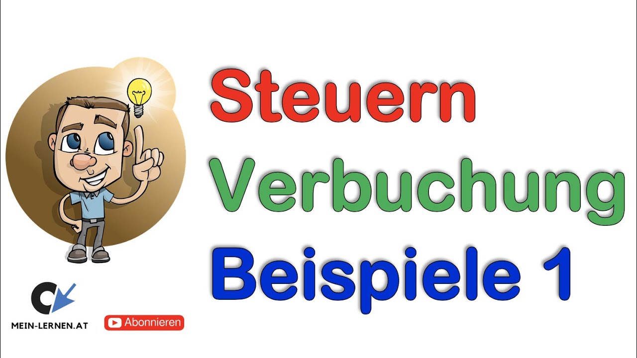 Verbuchung von Steuern Geschäftsfälle