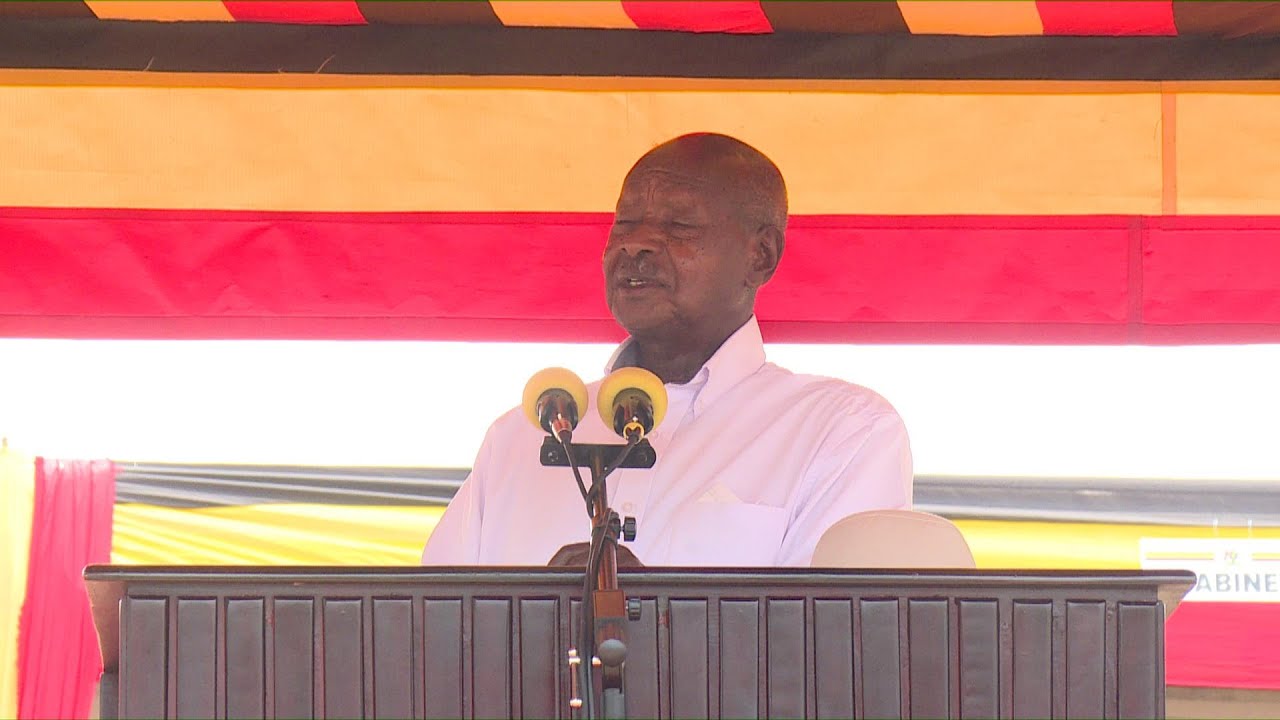 H.E YOWERI K MUSEVENI DELIVERING HIS SPEECH AT THE 39TH NRM/NRA VICTORY DAY CELEBRATIONS - MUBENDE