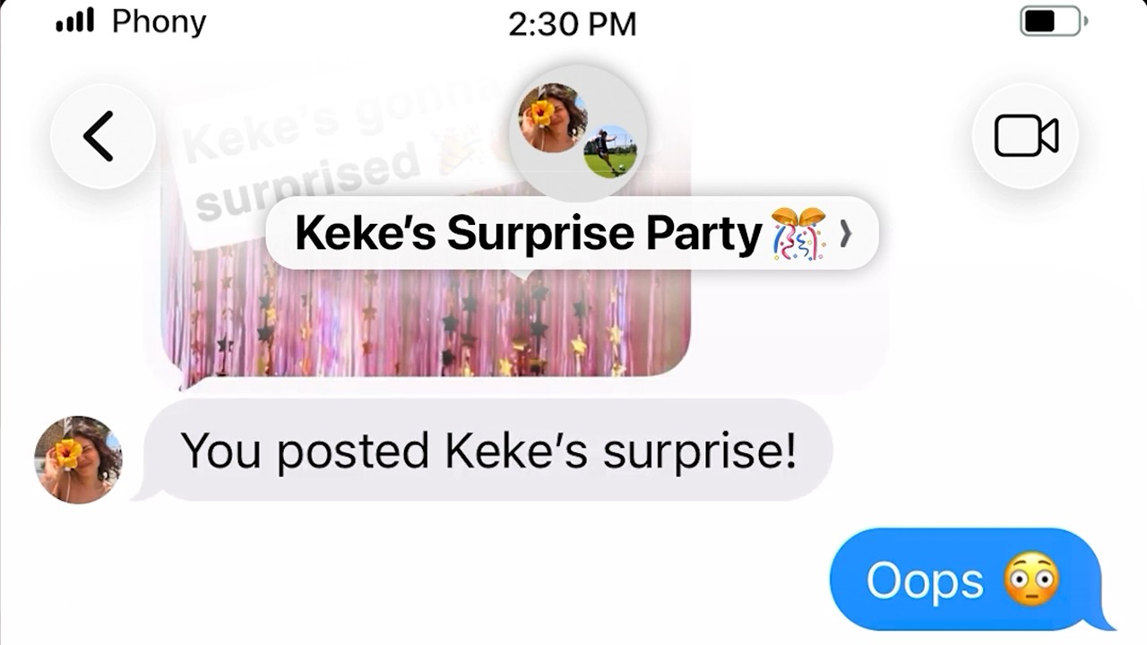 Surprise Bday Text!