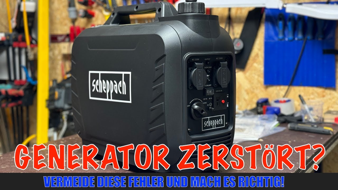 Neuen Stromgenerator  zum ersten mal starten, So geht es richtig!