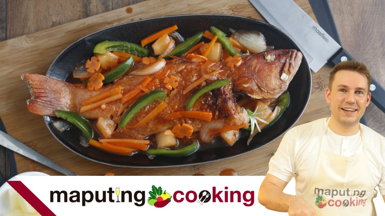 Escabecheng Lapu Lapu Recipe (Filipino Sweet and Sour Fried Fish) | Chris Urbano