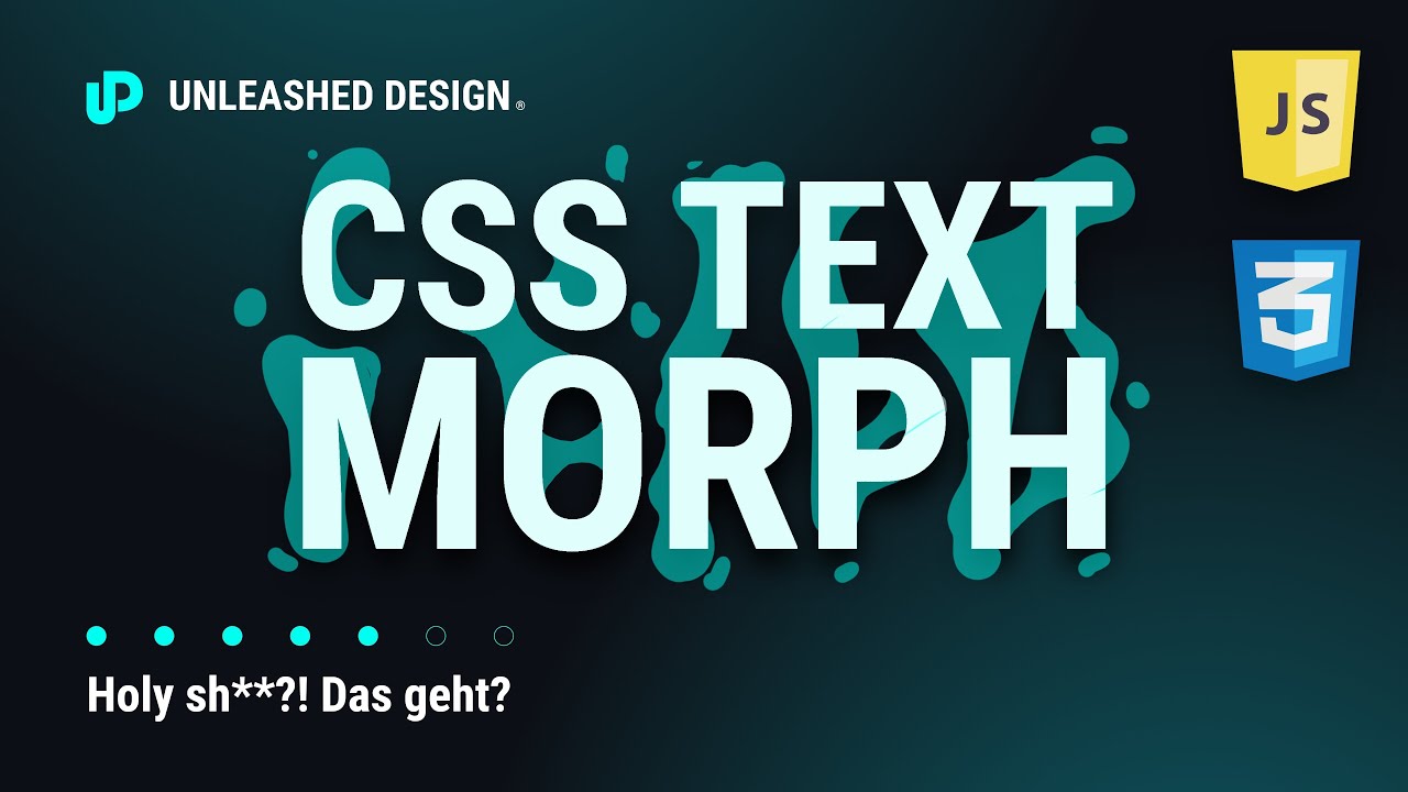 Der wohl beste Text Morph Effekt 😍  mit CSS & SVG Filtern? 🤔