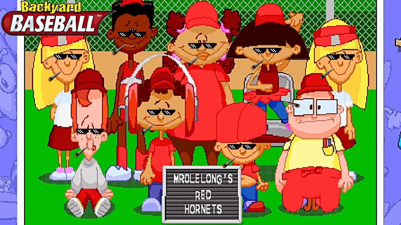 WE HIT A HOMERUN WITH EVERYONE ON THE TEAM??! | Backyard Baseball 1997