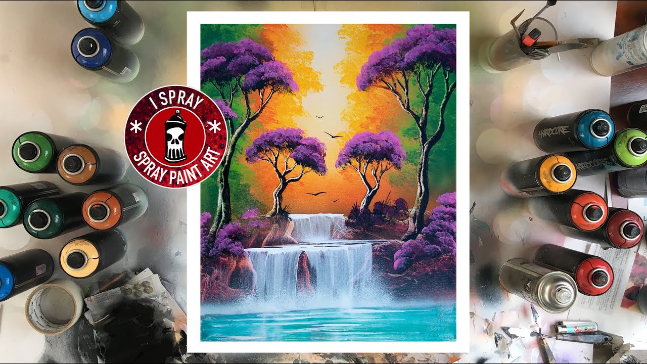 Psychedelic forest #1. SPRAY PAINT ART by I Spray.