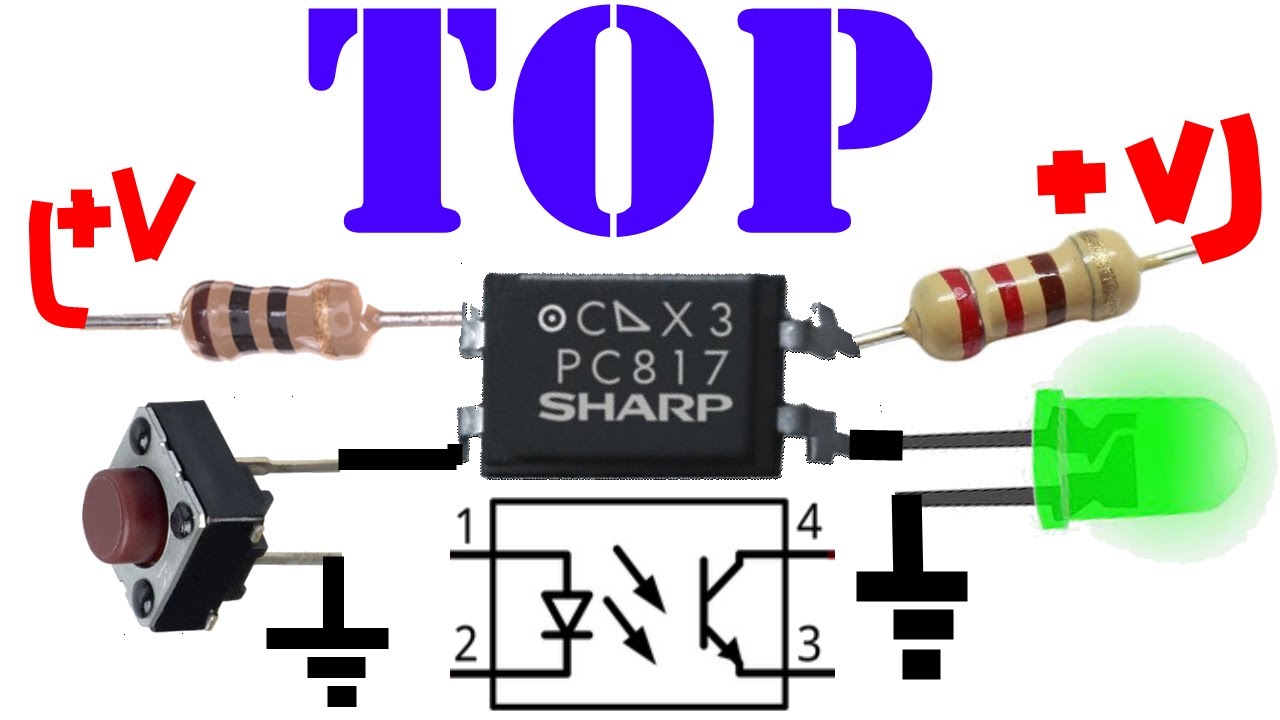 TOP 5 Circuitos Electronicos OPTO Transistor⚡