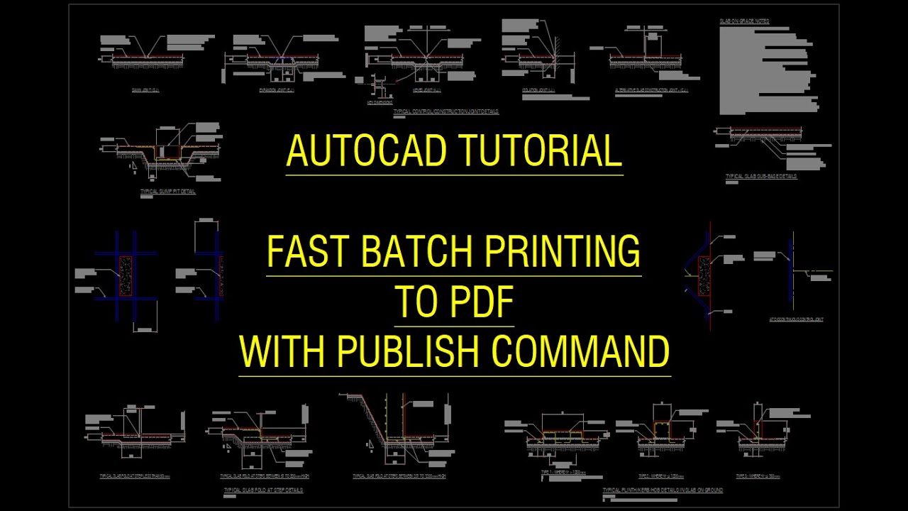 AutoCAD Tutorial - FAST! batch printing to PDF with PUBLISH command