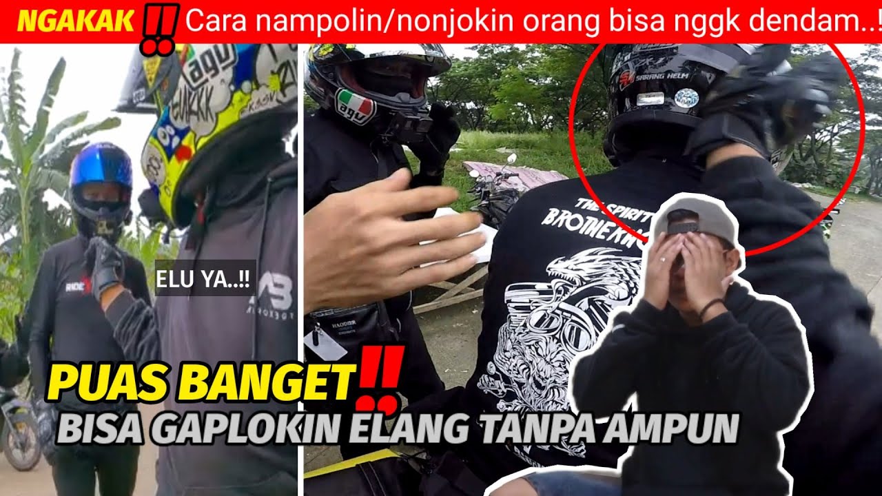 UWEK❗Ditampolin banyak orang saat sunmori || Challange Nggak Ngotak Lagi || Motovlog indonesia