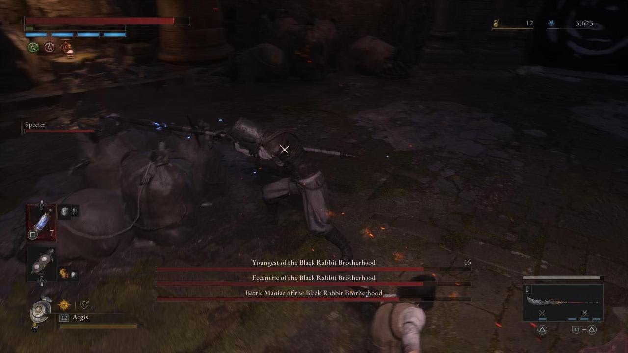 Lies of P rabbit brotherhood 4vs1 boss fight