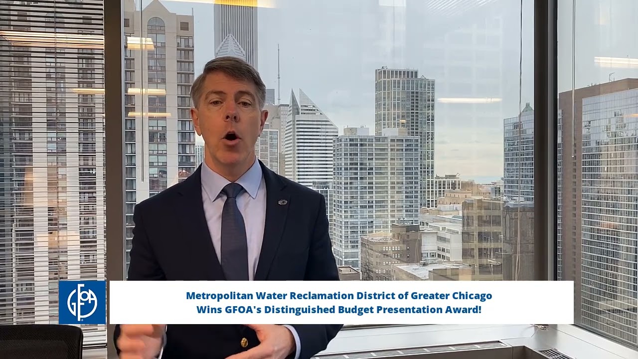 GFOA honors the MWRD with the Distinguished Budget Presentation Award