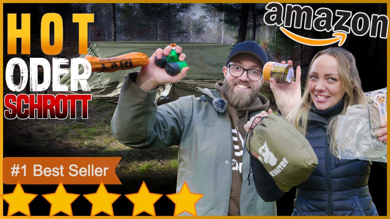 6 GÜNSTIGE Outdoor Ausrüstung von Amazon | Bushcraft Camping Survival HOT oder SCHROTT ?