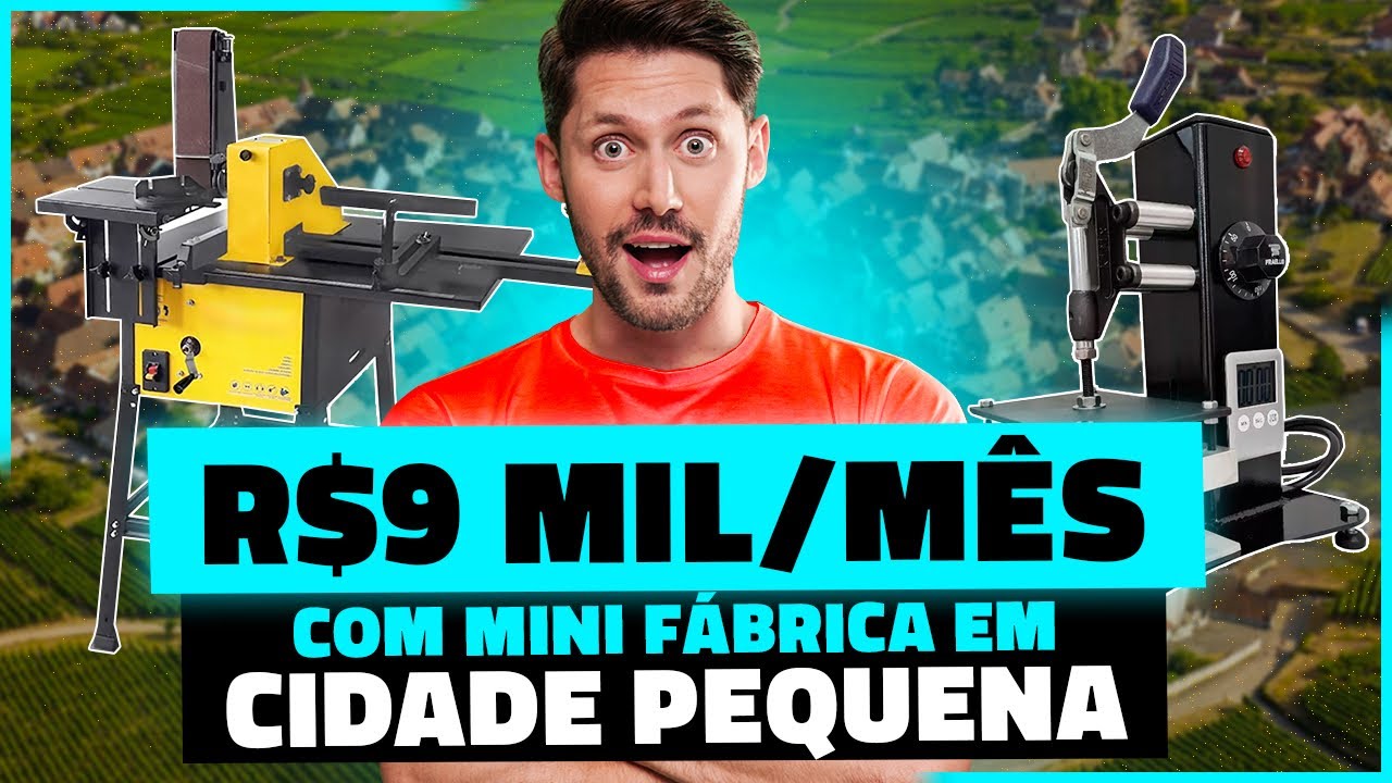 5 MÁQUINAS LUCRATIVAS PARA MONTAR MINI FÁBRICA EM CIDADES PEQUENAS E GANHAR MUITO DINHEIRO EM 2024