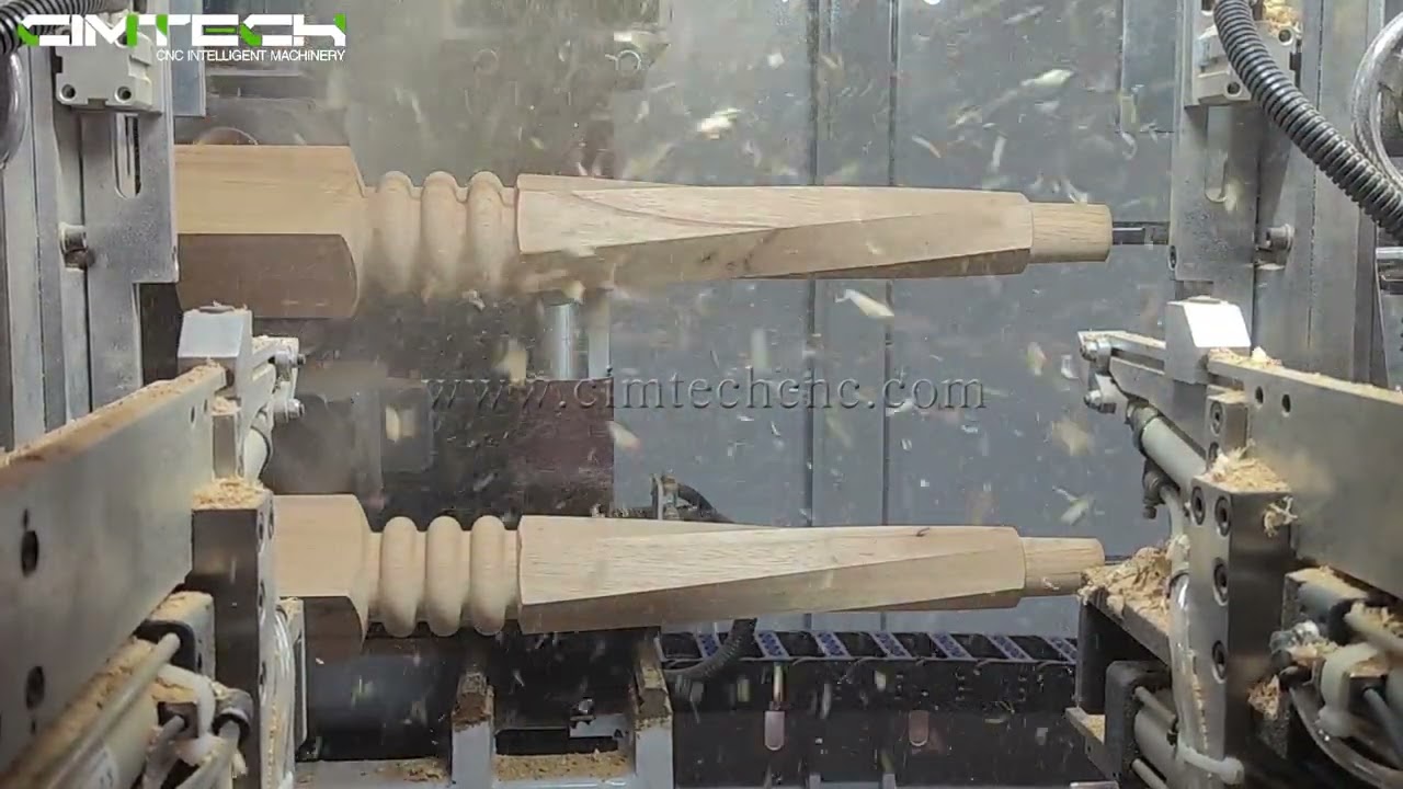 Muti functional Wood CNC Lathe Machine, Automatic wood  CNC Turning Machine