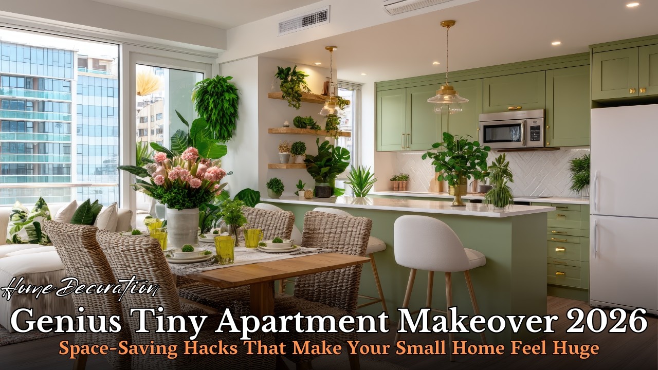 Genius Tiny Apartment Makeover | Space-Saving Hacks That Instantly Transform Your Home