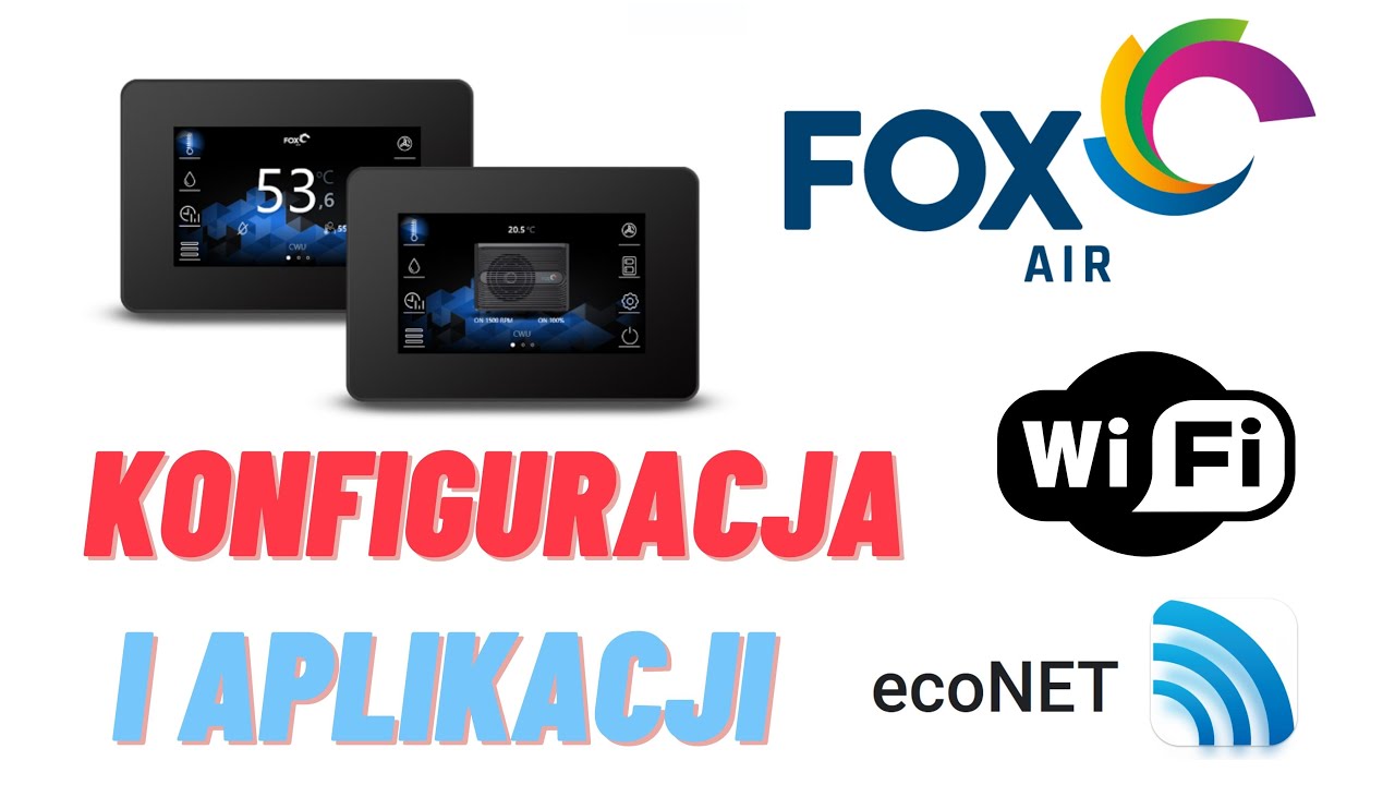 FoxTOUCH połączenie z internetem i aplikacją ecoNET -FoxAIR