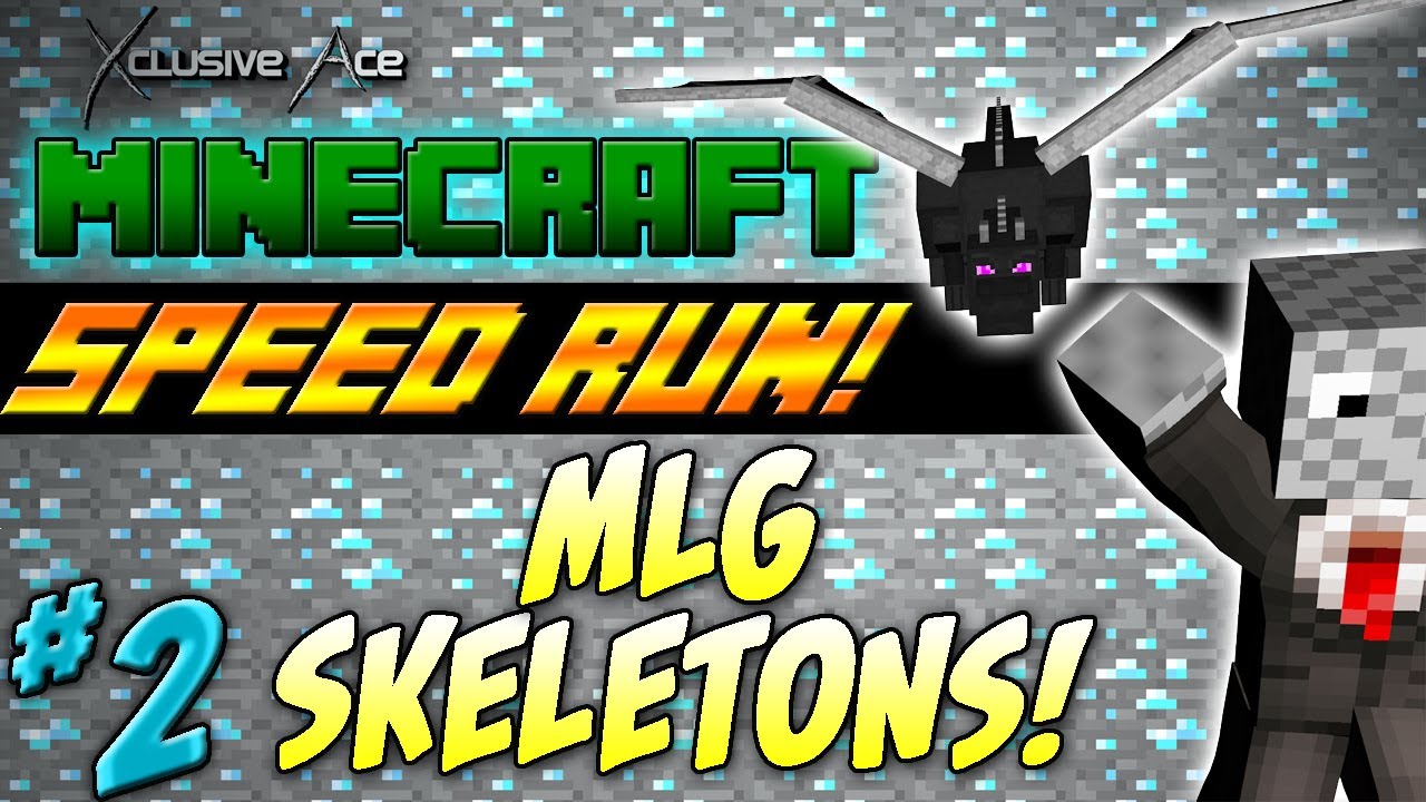 Ep 2. MLG Skeletons! | Minecraft Speed Run!