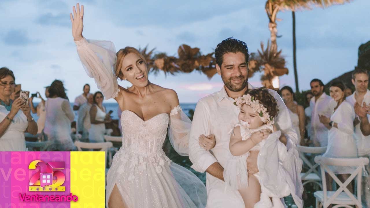 Shanik Aspe renovó votos con su esposo durante tormenta que derribó la carpa. | Ventaneando