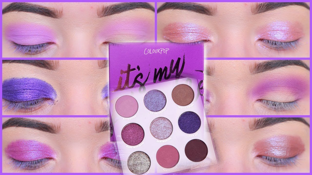 COLOURPOP IT'S MY PLEASURE PALETTE EYE SWATCHES
