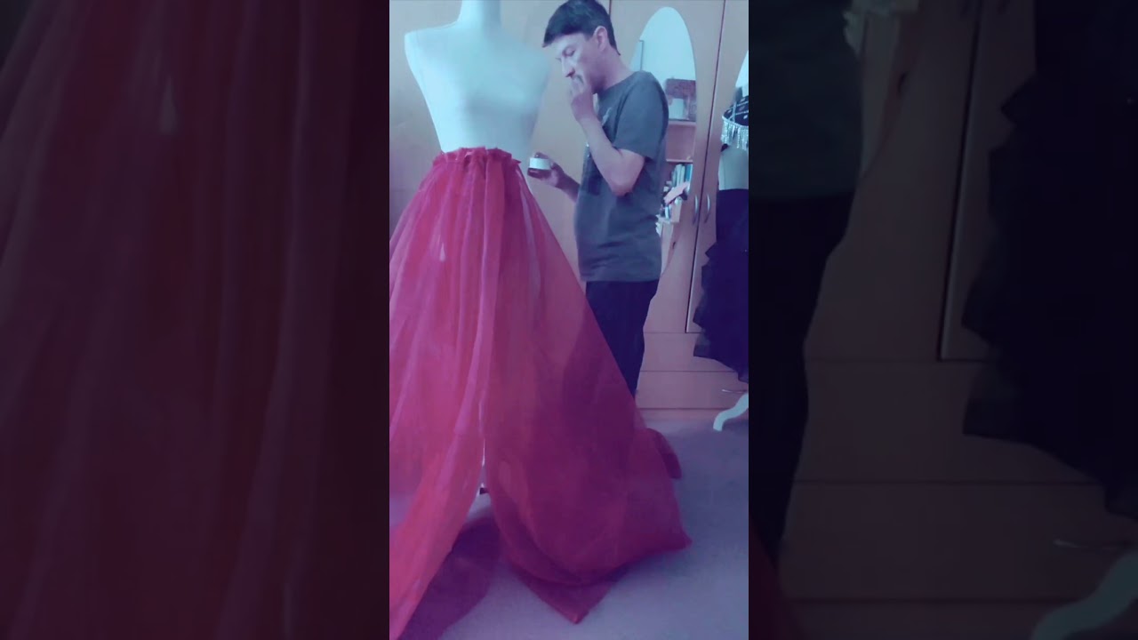 #sewing new #red #tulleskirt #leotheo #tulle #skirt #t&uuml;ll #t&uuml;llrock #rock #fashion #